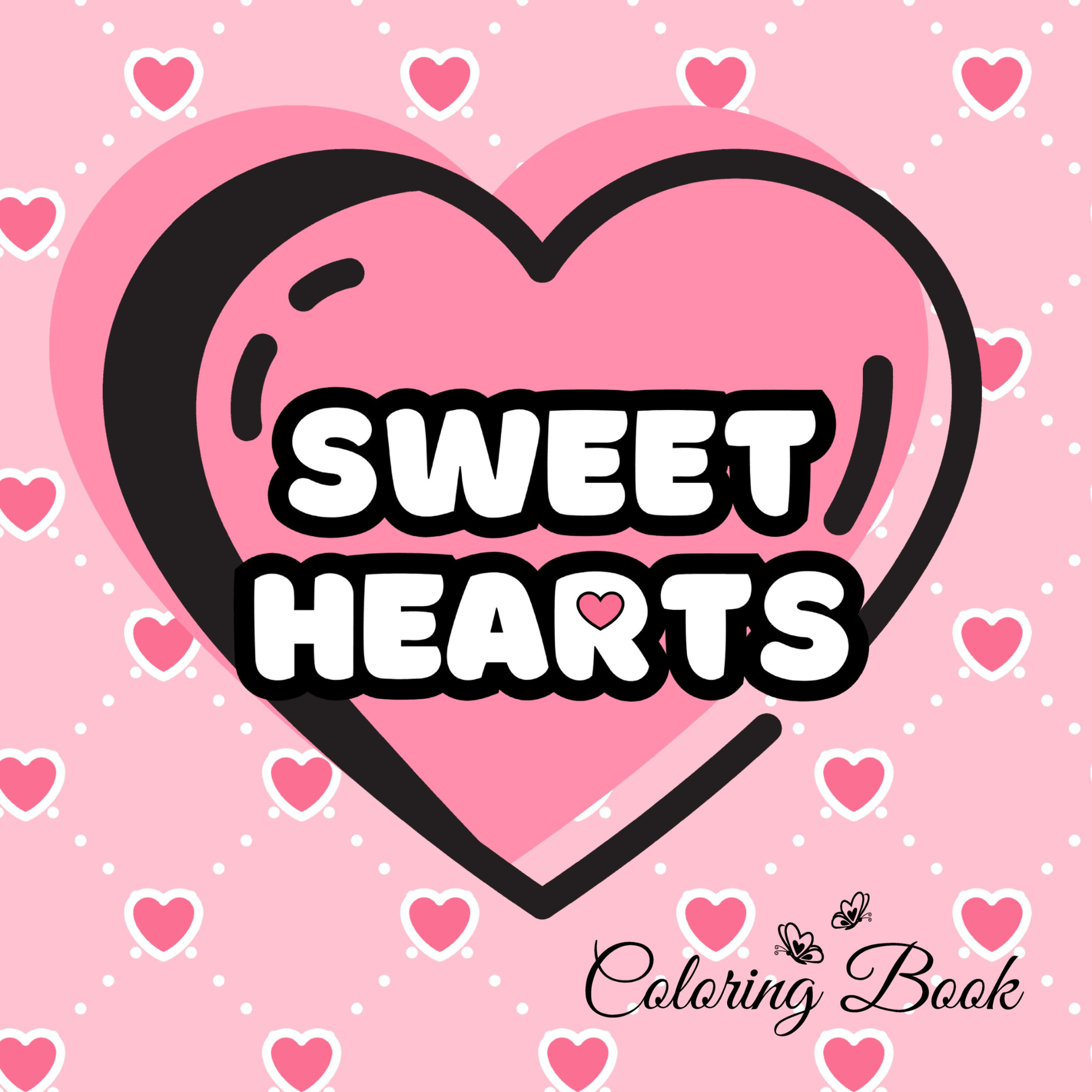 all about sweet hearts cute amazon coloring book for tweens and kids and adults